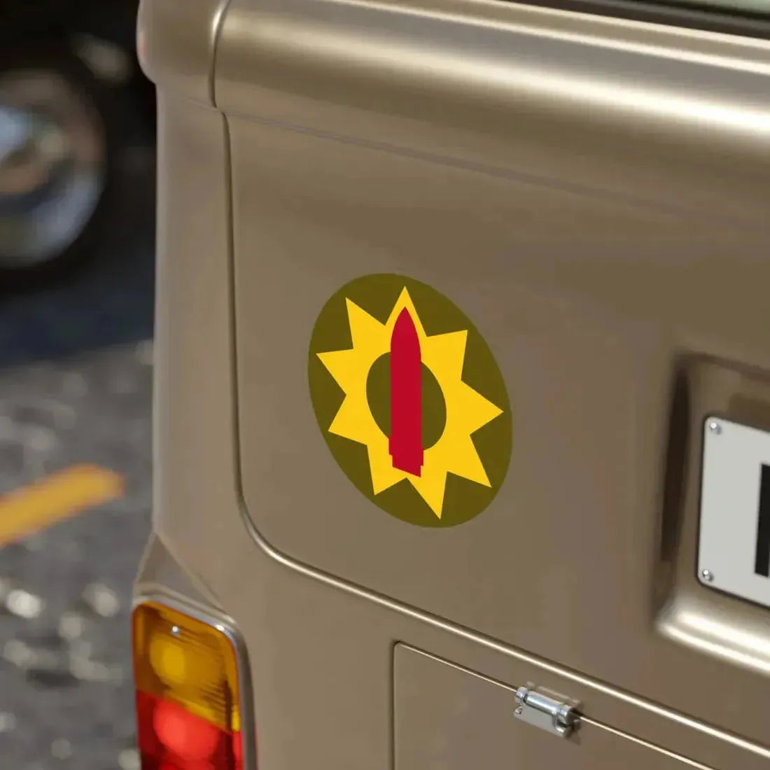 Pacific Coastal Frontier (U.S. Army) Transparent STICKER Die-Cut Vinyl Decal - The Sticker Space