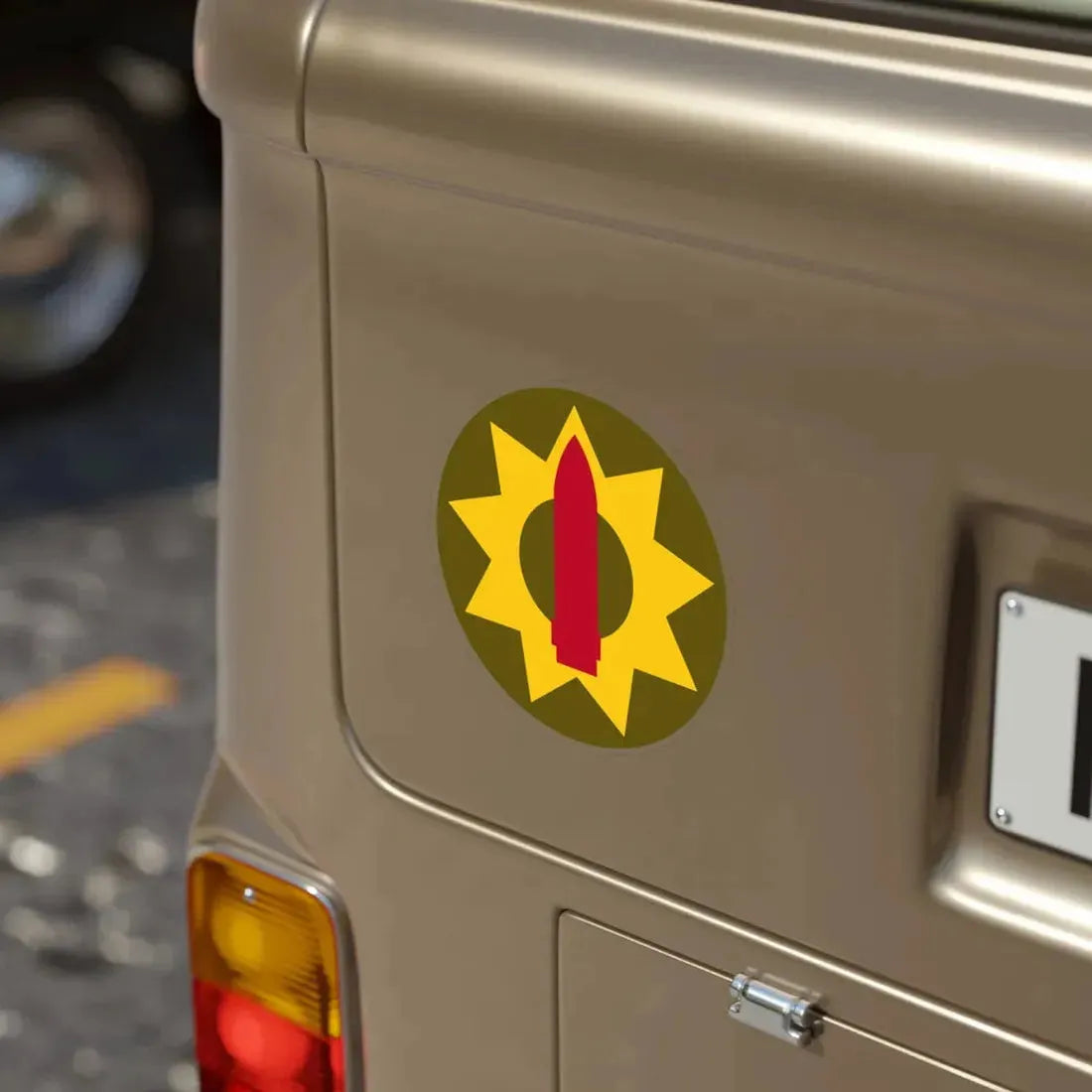 Pacific Coastal Frontier (U.S. Army) Transparent STICKER Die-Cut Vinyl Decal - The Sticker Space