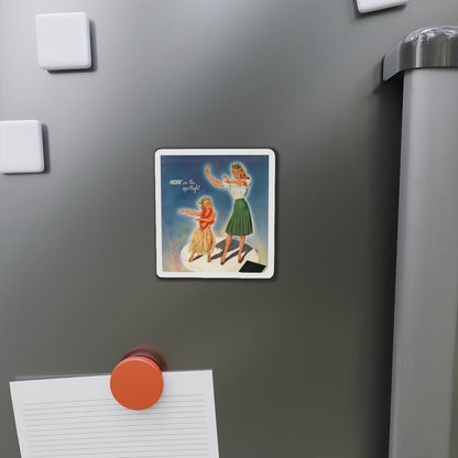 Pacific in the spotlight, advertisement, 1945 (Magazine Illustration) Refrigerator Magnet-The Sticker Space