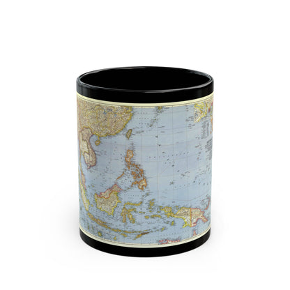 Pacific Islands - Southeast Asia (1944) (Map) Black Coffee Mug-11oz-The Sticker Space