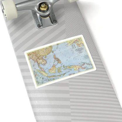 Pacific Islands - Southeast Asia (1944) (Map) STICKER Vinyl Kiss-Cut Decal - The Sticker Space