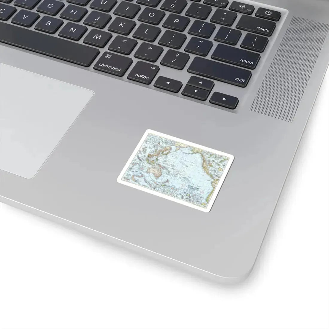 Pacific Ocean (1952) (Map) STICKER Vinyl Kiss-Cut Decal - The Sticker Space