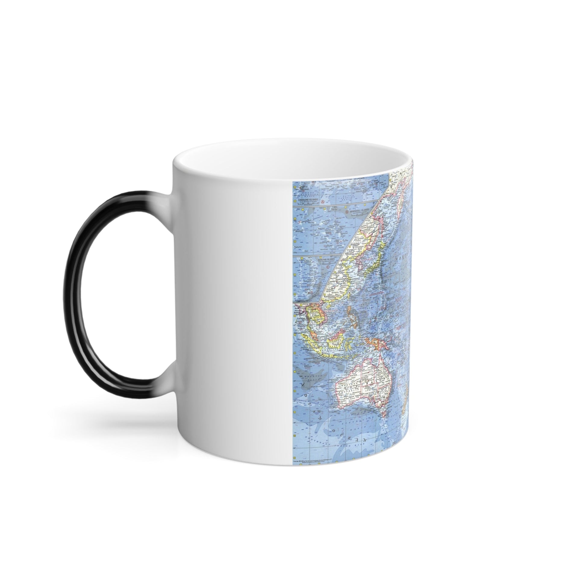 Pacific Ocean (1962) (Map) Color Changing Mug 11oz-11oz-The Sticker Space