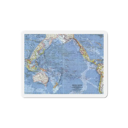 Pacific Ocean (1962) (Map) Refrigerator Magnet - The Sticker Space