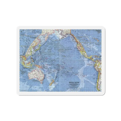 Pacific Ocean (1962) (Map) Refrigerator Magnet - The Sticker Space