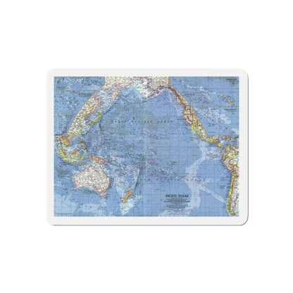 Pacific Ocean (1962) (Map) Refrigerator Magnet - The Sticker Space