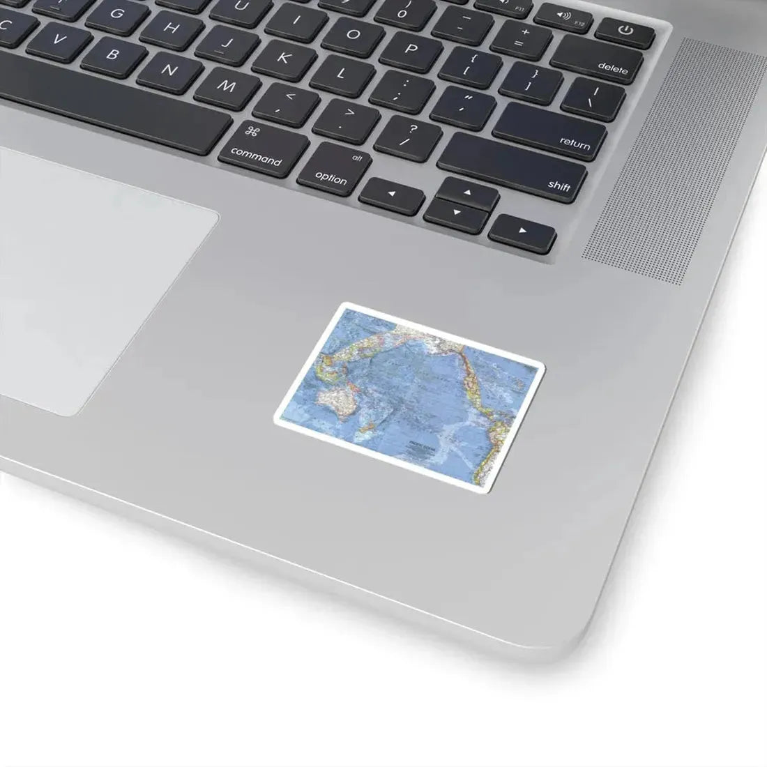 Pacific Ocean (1962) (Map) STICKER Vinyl Kiss-Cut Decal - The Sticker Space