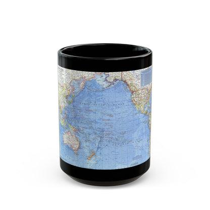 Pacific Ocean (1969) (Map) Black Coffee Mug-15oz-The Sticker Space