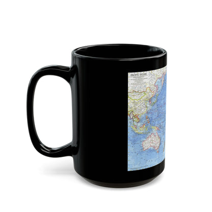 Pacific Ocean (1969) (Map) Black Coffee Mug-The Sticker Space