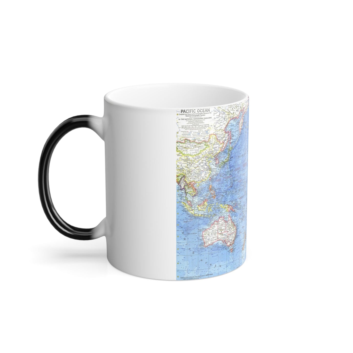 Pacific Ocean (1969) (Map) Color Changing Mug 11oz-11oz-The Sticker Space