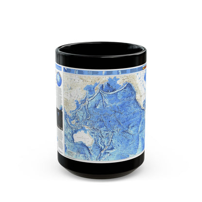 Pacific Ocean (1992) (Map) Black Coffee Mug-15oz-The Sticker Space