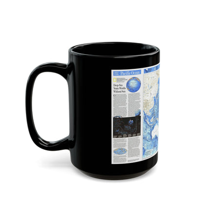 Pacific Ocean (1992) (Map) Black Coffee Mug-The Sticker Space