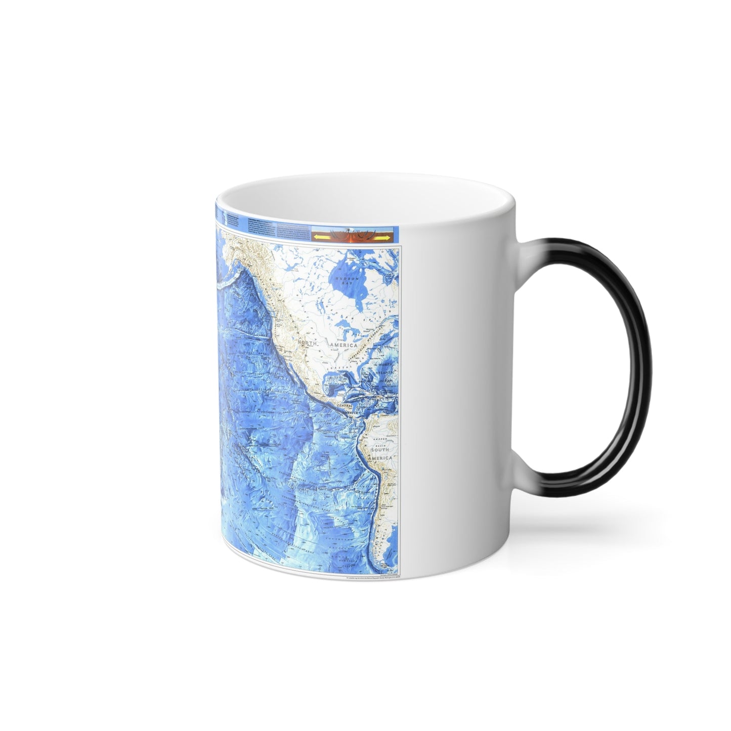 Pacific Ocean (1992) (Map) Color Changing Mug 11oz-11oz-The Sticker Space