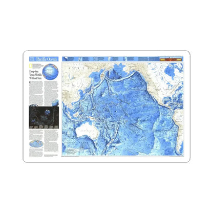 Pacific Ocean (1992) (Map) STICKER Vinyl Kiss-Cut Decal 3 Inch White - The Sticker Space