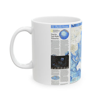 Pacific Ocean (1992) (Map) White Coffee Mug-The Sticker Space