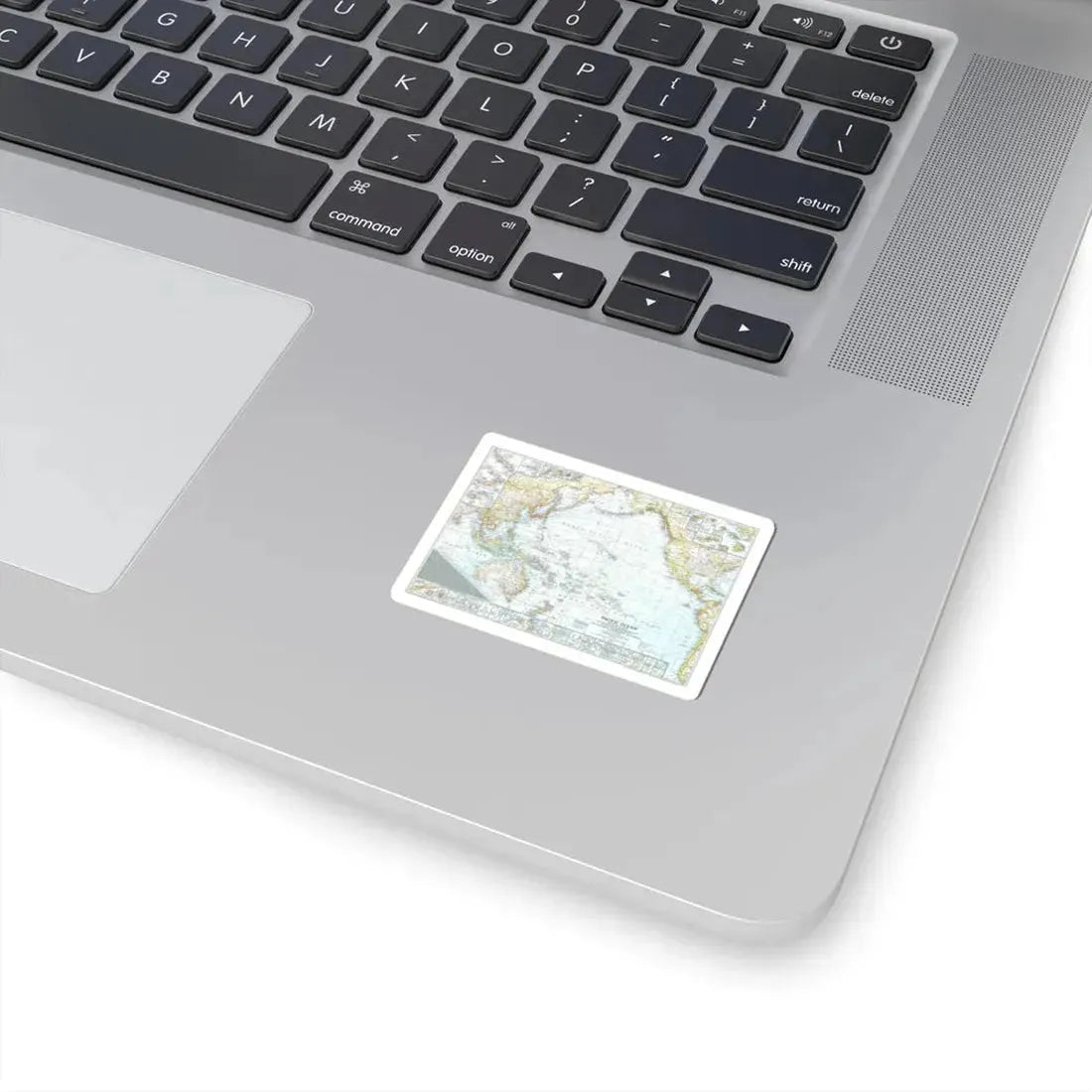 Pacific Ocean and the Bay of Bengal (1943) (Map) STICKER Vinyl Kiss-Cut Decal - The Sticker Space