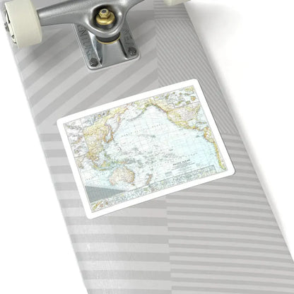 Pacific Ocean and the Bay of Bengal (1943) (Map) STICKER Vinyl Kiss-Cut Decal - The Sticker Space