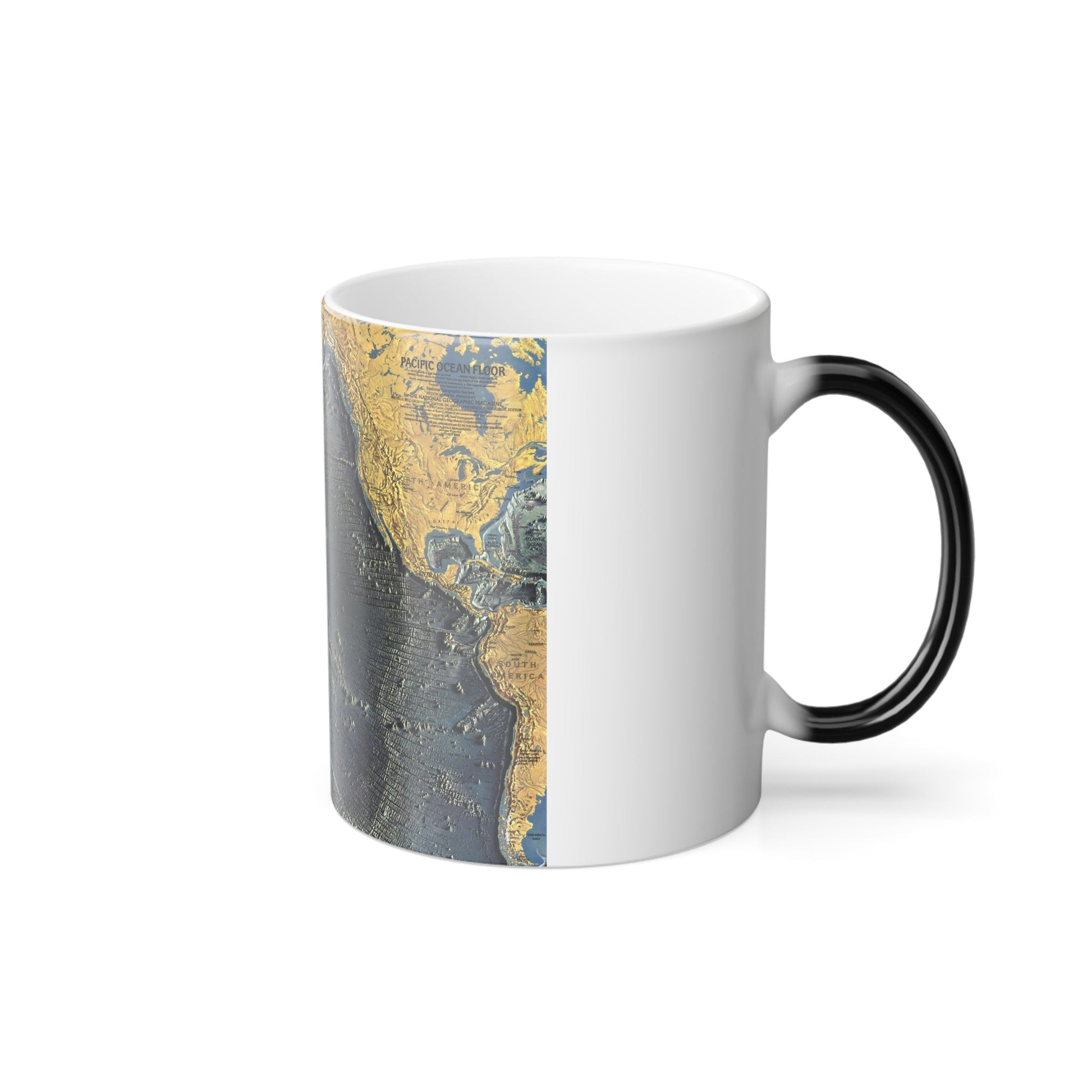 Pacific Ocean Floor (1969) (Map) Color Changing Mug 11oz-11oz-The Sticker Space