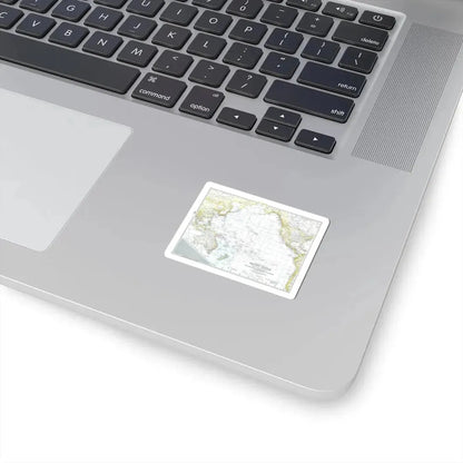 Pacific Ocean - Theater of War (1942) (Map) STICKER Vinyl Kiss-Cut Decal - The Sticker Space