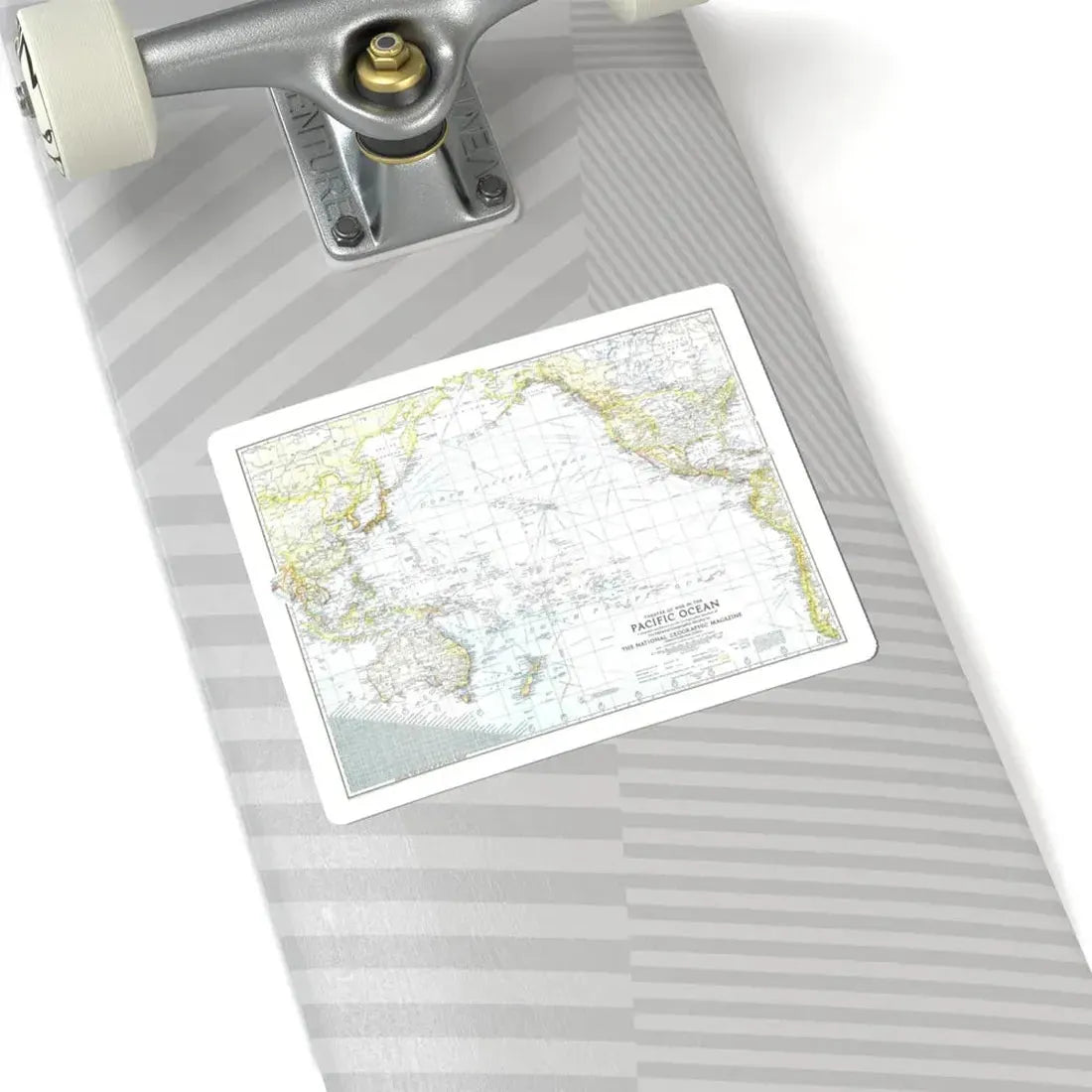 Pacific Ocean - Theater of War (1942) (Map) STICKER Vinyl Kiss-Cut Decal - The Sticker Space