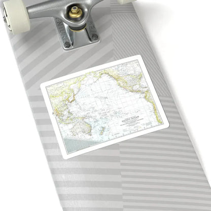 Pacific Ocean - Theater of War (1942) (Map) STICKER Vinyl Kiss-Cut Decal - The Sticker Space