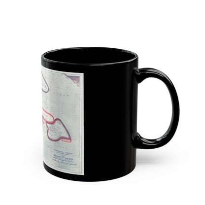 Pacific - Sovereignty and Mandate Boundary Lines (1921) (Map) Black Coffee Mug-The Sticker Space