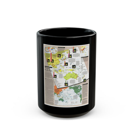 Pacific - Western Rim (1989) (Map) Black Coffee Mug-15oz-The Sticker Space