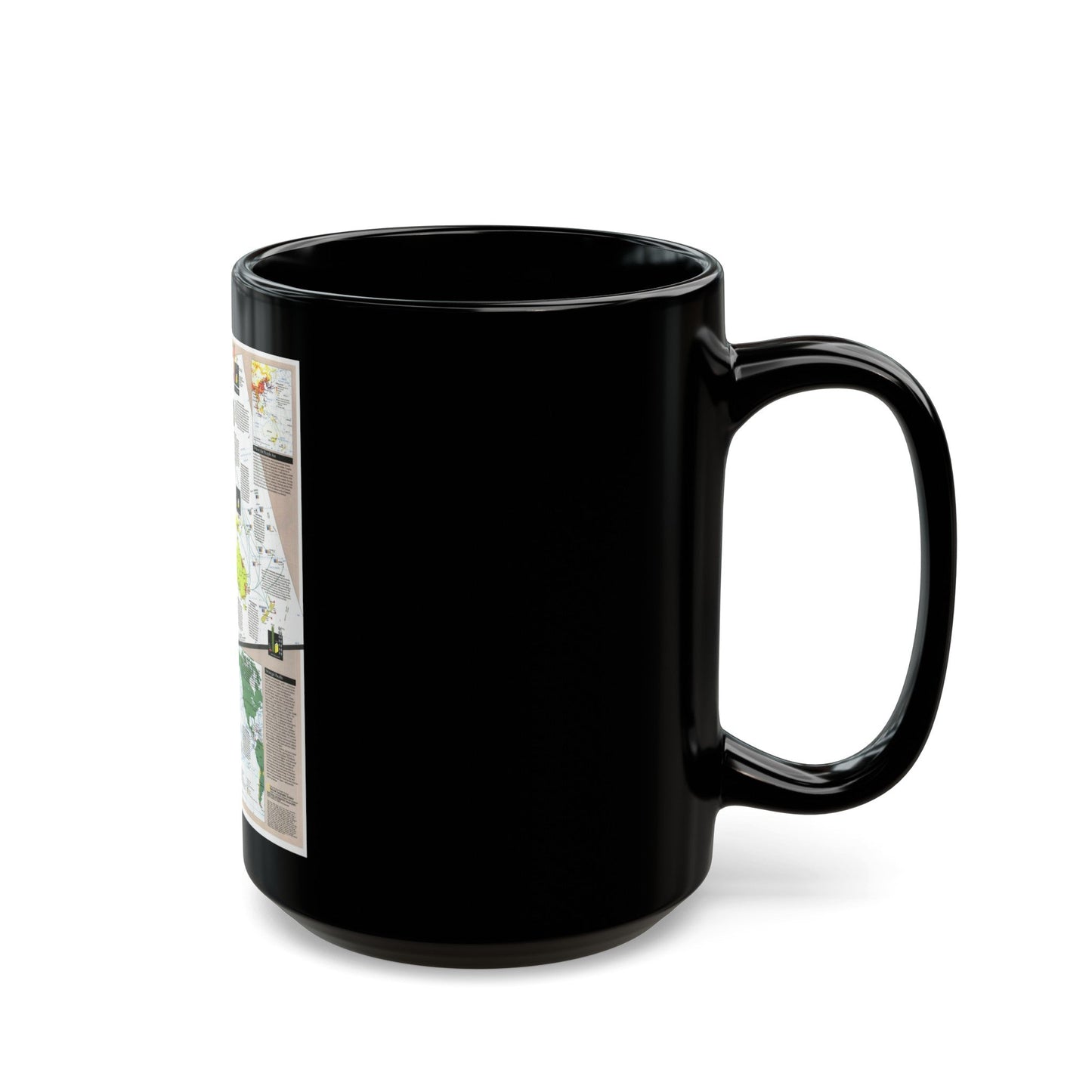 Pacific - Western Rim (1989) (Map) Black Coffee Mug-The Sticker Space