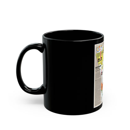 Pacific - Western Rim (1989) (Map) Black Coffee Mug-The Sticker Space