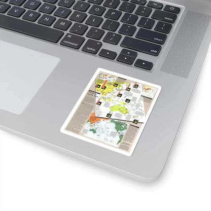 Pacific - Western Rim (1989) (Map) STICKER Vinyl Kiss-Cut Decal - The Sticker Space