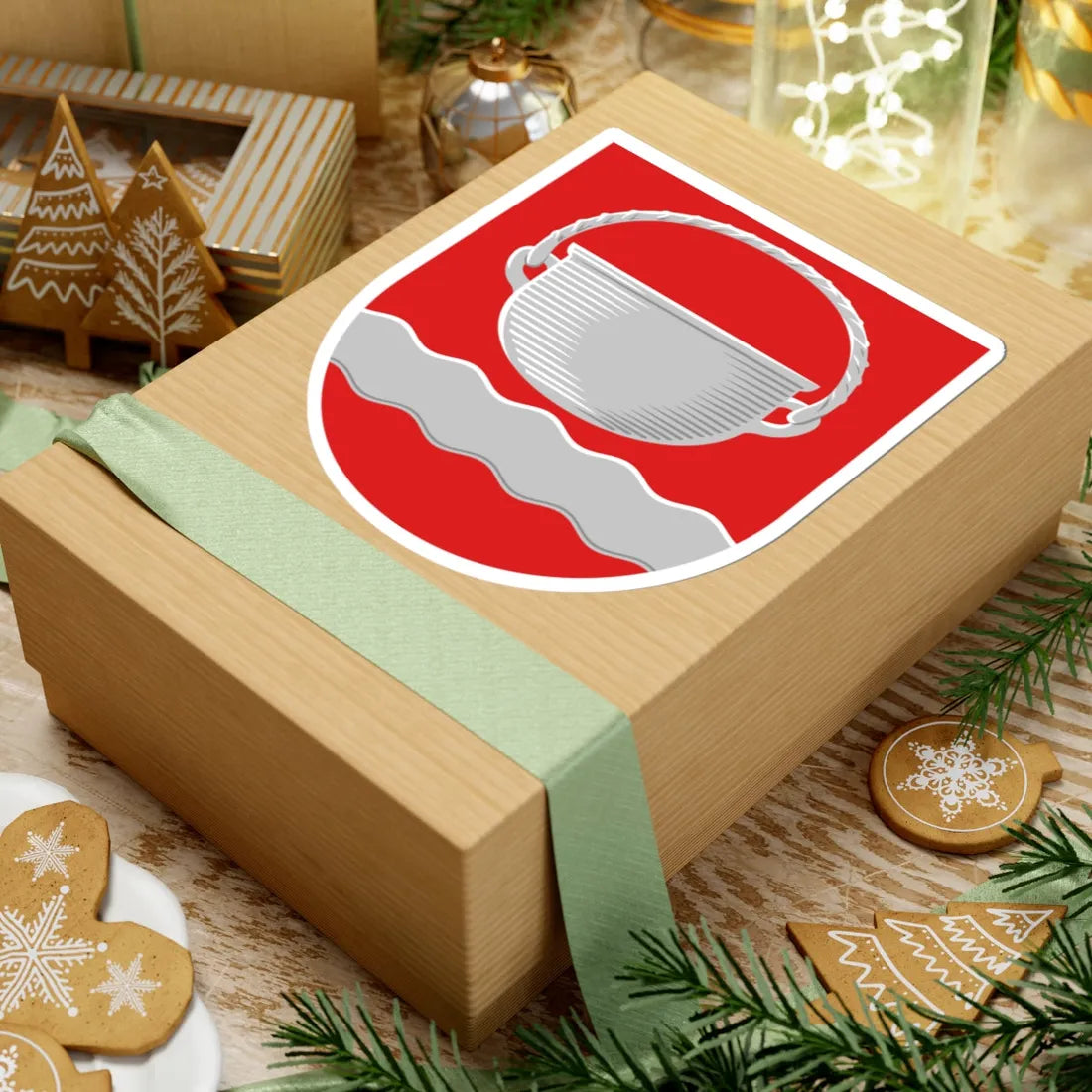 Padasjoki.vaakuna (Finland) (Coat of Arms) STICKER Vinyl Kiss-Cut Decal - The Sticker Space