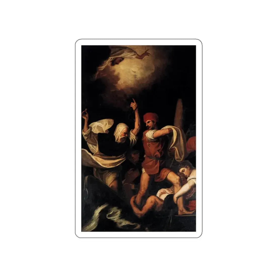 PADOVANINO - Miracle of St Dominic (Artwork) STICKER Vinyl Die-Cut Decal - The Sticker Space