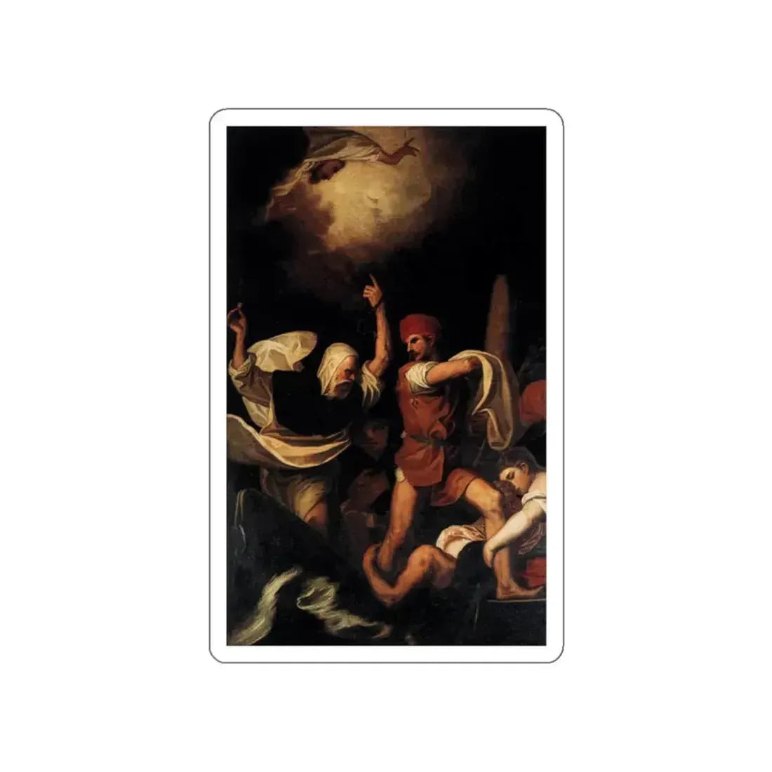 PADOVANINO - Miracle of St Dominic (Artwork) STICKER Vinyl Die-Cut Decal White Die-Cut 2 Inch - The Sticker Space