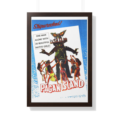 PAGAN ISLAND 1961 - Framed Movie Poster-20" x 30"-The Sticker Space