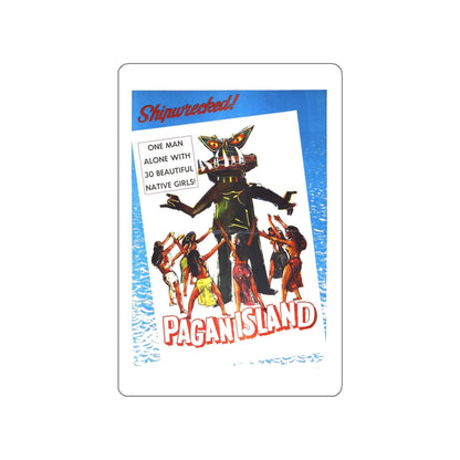 PAGAN ISLAND 1961 Movie Poster STICKER Vinyl Die-Cut Decal-White-The Sticker Space