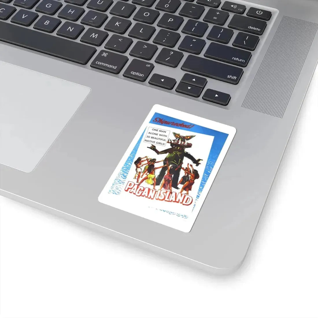 PAGAN ISLAND 1961 Movie Poster - STICKER Vinyl Kiss-Cut Decal - The Sticker Space