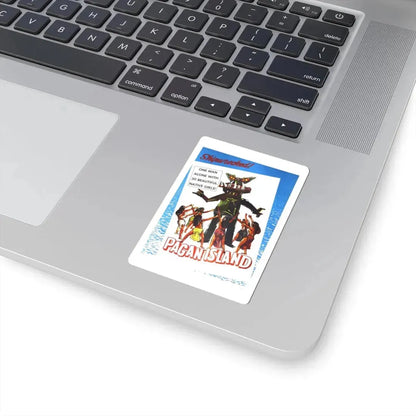 PAGAN ISLAND 1961 Movie Poster - STICKER Vinyl Kiss-Cut Decal - The Sticker Space