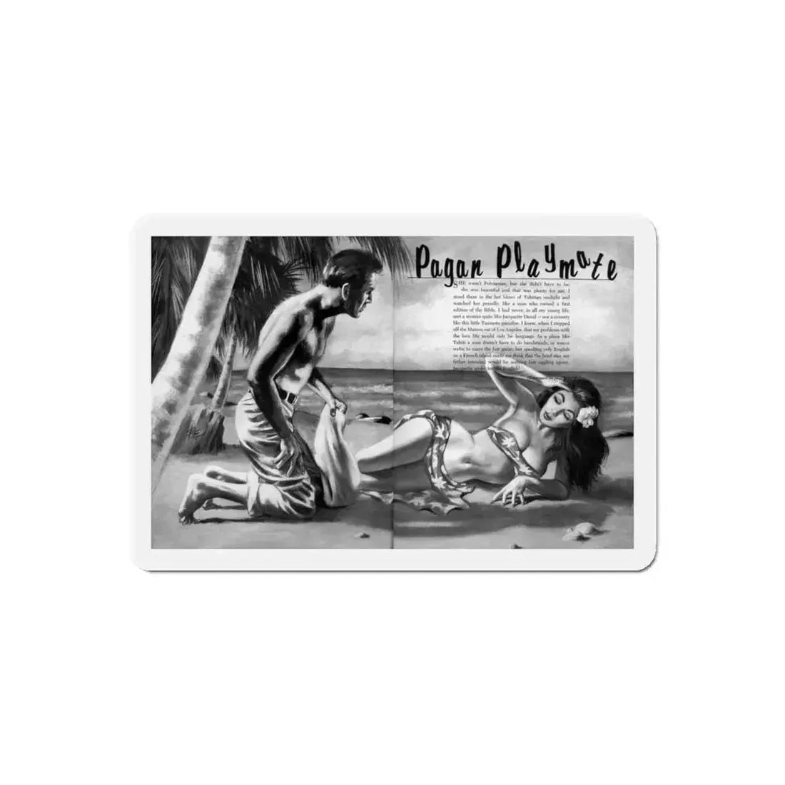 Pagan Playmate, Bewitched magazine No. 1, 1962 (Magazine Illustration) Refrigerator Magnet 6 Inch Die-Cut - The Sticker Space