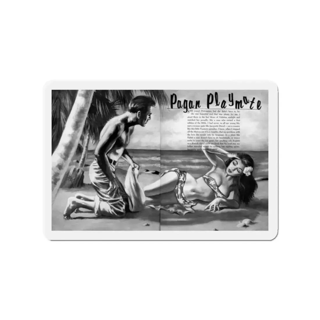 Pagan Playmate, Bewitched magazine No. 1, 1962 (Magazine Illustration) Refrigerator Magnet - The Sticker Space