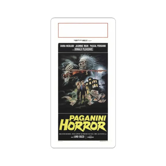 PAGANINI HORROR 1988 Movie Poster - STICKER Vinyl Kiss-Cut Decal 2 Inch White - The Sticker Space