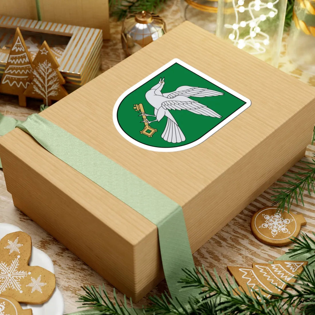 Pagėgiai COA (Lithuania) (Coat of Arms) STICKER Vinyl Kiss-Cut Decal - The Sticker Space