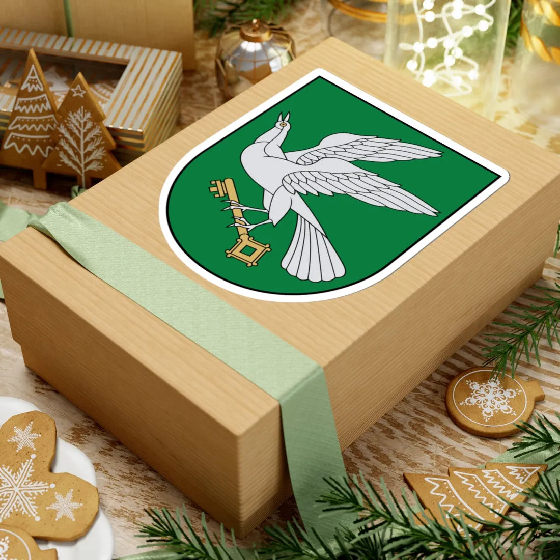 Pagėgiai COA (Lithuania) (Coat of Arms) STICKER Vinyl Kiss-Cut Decal - The Sticker Space