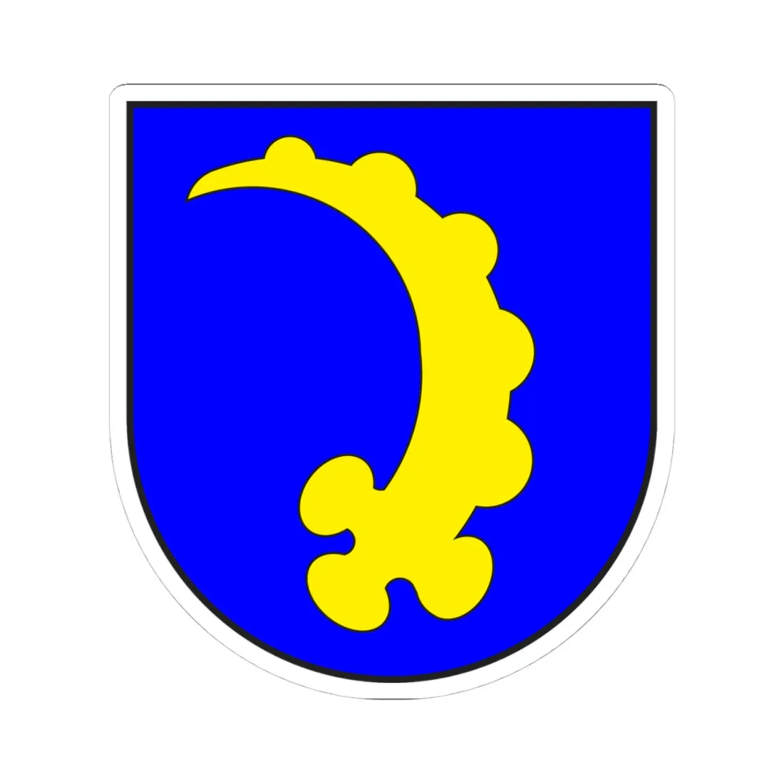 Pagig wappen (Switzerland) (Coat of Arms) STICKER Vinyl Kiss-Cut Decal 4 Inch White - The Sticker Space