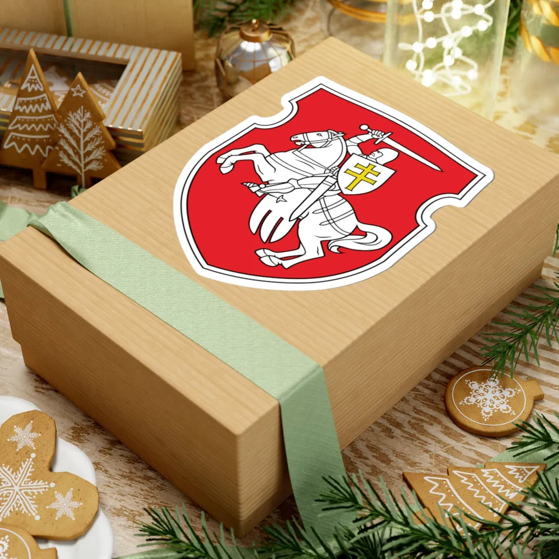 Pahonia (Belarus) (Coat of Arms) STICKER Vinyl Kiss-Cut Decal - The Sticker Space