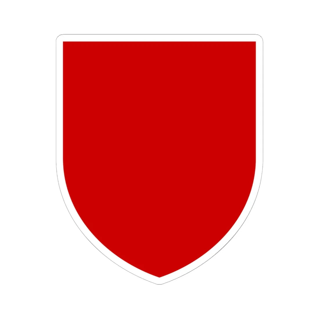 Pahonia-contour bg-shield-arms (Belarus) (Coat of Arms) STICKER Vinyl Kiss-Cut Decal 6 Inch White - The Sticker Space