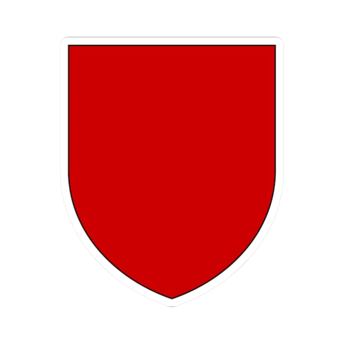 Pahonia-contour bg-shield-arms black edge (Belarus) (Coat of Arms) STICKER Vinyl Kiss-Cut Decal 2 Inch White - The Sticker Space