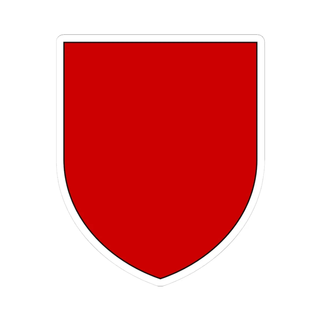 Pahonia-contour bg-shield-arms black edge (Belarus) (Coat of Arms) STICKER Vinyl Kiss-Cut Decal 3 Inch White - The Sticker Space