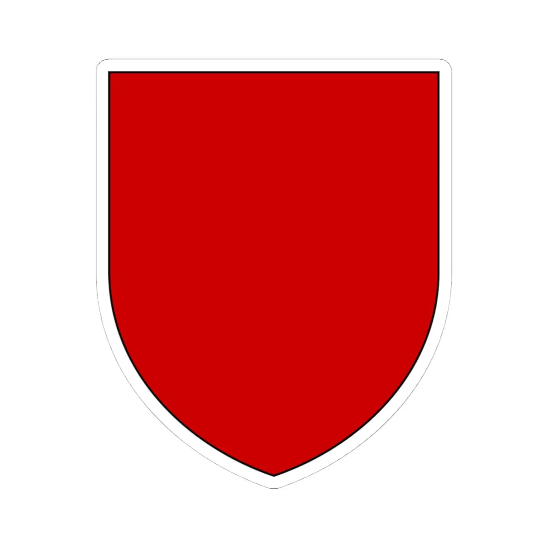 Pahonia-contour bg-shield-arms black edge (Belarus) (Coat of Arms) STICKER Vinyl Kiss-Cut Decal 4 Inch White - The Sticker Space