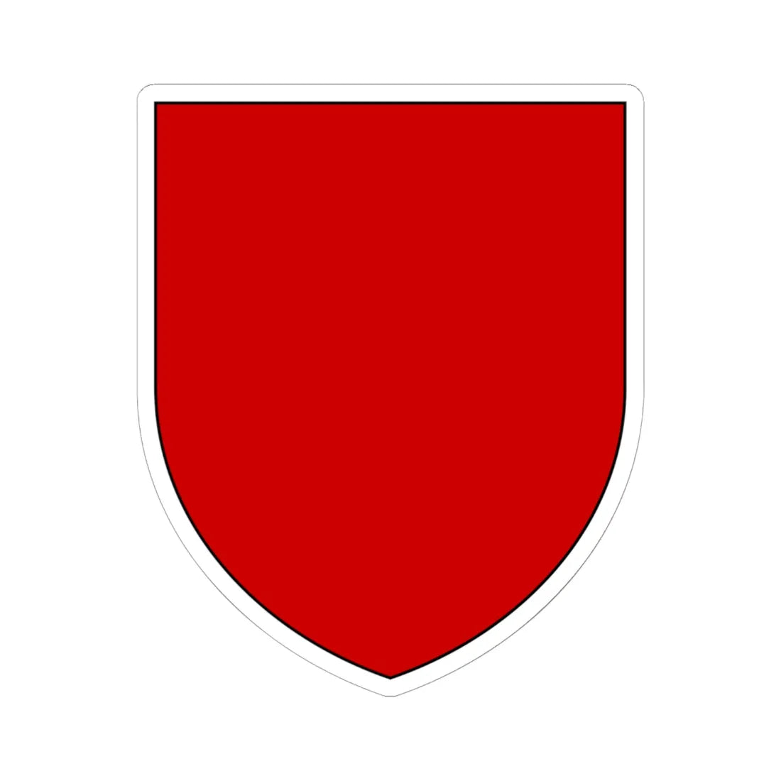 Pahonia-contour bg-shield-arms black edge (Belarus) (Coat of Arms) STICKER Vinyl Kiss-Cut Decal 6 Inch White - The Sticker Space