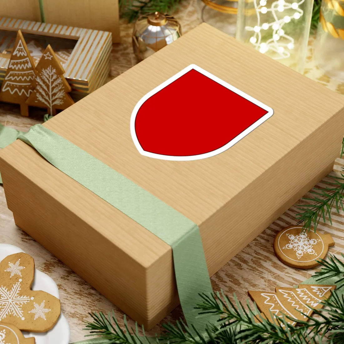 Pahonia-contour bg-shield-arms black edge (Belarus) (Coat of Arms) STICKER Vinyl Kiss-Cut Decal - The Sticker Space